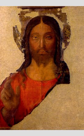 Bartolomeo della Gatta, Salvator mundi, Urbino, Galleria Nazionale delle Marche Su concessione del Ministero dei beni e delle attività culturali e del turismo – Galleria Nazionale delle Marche, Urbino