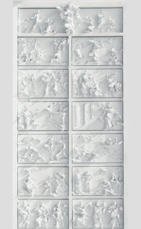 Lucio Fontana, Quinta Porta del Duomo di Milano, ultimo bozzetto, 1955-1956