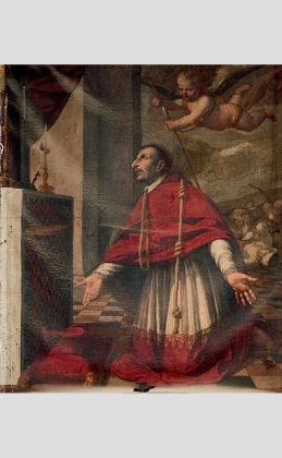 Antonio De Bellis, San Carlo prega per la fine della peste, 1639 ca., Napoli, chiesa di San Carlo alle Mortelle