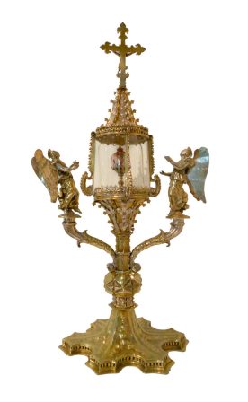 Argentiere siciliano, Reliquiario architettonico di San Giorgio, argento, metà del XVI secolo, San Mauro Castelverde, Tesoro della Chiesa Madre