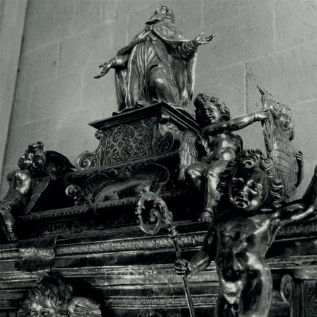 Michele Ricca, Giancola Viviano e Michele Ferruccio, Arca reliquiaria di San Gerlando, argento, 1635-1639, Agrigento, Cattedrale (foto prima del furto)