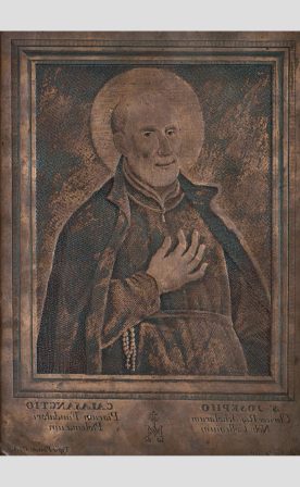 Lastra calcografica in rame fatta incidere dall’Ordine per la realizzazione di stampe a scopo devozionale ed ancora conservata nella Casa Generalizia di San Pantaleo a Roma