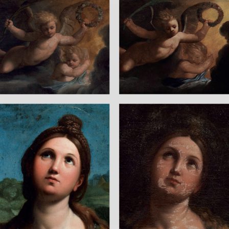 Here attributed to a copyist after Guido Reni (Massimo Crogli?), The Martyrdom of St Cecilia, Rome, Cappella del Bagno, Basilica of Santa Cecilia in Trastevere