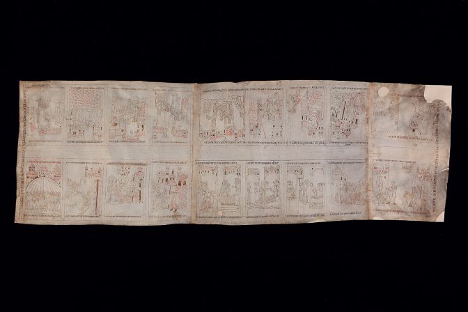 Scriptorium vercellese, Rotolo con Atti degli Apostoli, Full-Color (RGB), Vercelli, Museo del Tesoro del Duomo
